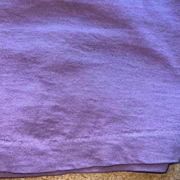 Adore Womens T-Shirt Mountain Graphic Cotton Purple Medium Casual Tee Vintage - Picture 9 of 9